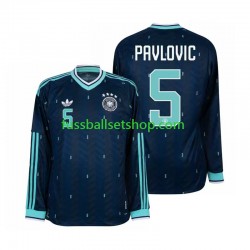 Günstige Fußball Trikotsatz Deutschland Aleksandar Pavlovic 5 Herren Auswärtstrikot World Cup 2026 Langarm