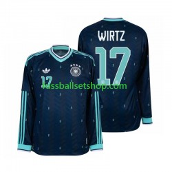 Günstige Fußball Trikotsatz Deutschland Florian Wirtz 17 Herren Auswärtstrikot World Cup 2026 Langarm