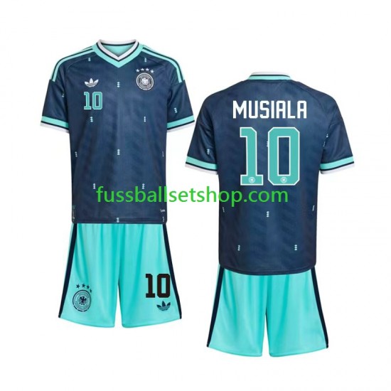 Günstige Fußball Trikotsatz Deutschland Jamal Musiala 10 Kinder Auswärtstrikot World Cup 2026 Kurzarm