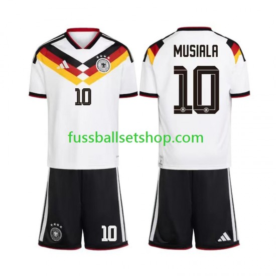 Günstige Fußball Trikotsatz Deutschland Jamal Musiala 10 Kinder Heimtrikot World Cup 2026 Kurzarm Günstige Fußball Trikotsatz Deutschland Jamal Musiala 10 Kinder Heimtrikot World Cup 2026 Kurzarm
