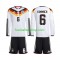 Günstige Fußball Trikotsatz Deutschland Joshua Kimmich 6 Kinder Heimtrikot World Cup 2026 Langarm