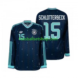 Günstige Fußball Trikotsatz Deutschland Nico Schlotterbeck 15 Herren Auswärtstrikot World Cup 2026 Langarm
