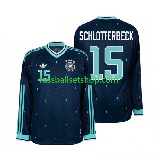 Günstige Fußball Trikotsatz Deutschland Nico Schlotterbeck 15 Herren Auswärtstrikot World Cup 2026 Langarm