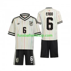 Günstige Fußball Trikotsatz Japan Wataru Endo 6 Kinder Auswärtstrikot World Cup 2026 Kurzarm