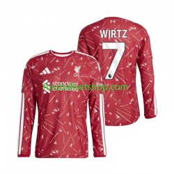 Günstige Fußball Trikotsatz Liverpool Florian Wirtz 7 Herren Heimtrikot 2026-2027 Langarm