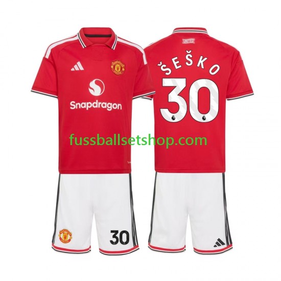 Günstige Fußball Trikotsatz Manchester United Benjamin Sesko 30 Kinder Heimtrikot 2026-2027 Kurzarm Günstige Fußball Trikotsatz Manchester United Benjamin Sesko 30 Kinder Heimtrikot 2026-2027 Kurzarm