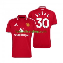 Günstige Fußball Trikotsatz Manchester United Benjamin Sesko 30 Herren Heimtrikot 2026-2027 Kurzarm