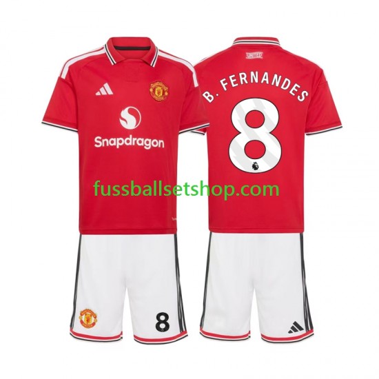 Günstige Fußball Trikotsatz Manchester United Bruno Fernandes 8 Kinder Heimtrikot 2026-2027 Kurzarm Günstige Fußball Trikotsatz Manchester United Bruno Fernandes 8 Kinder Heimtrikot 2026-2027 Kurzarm