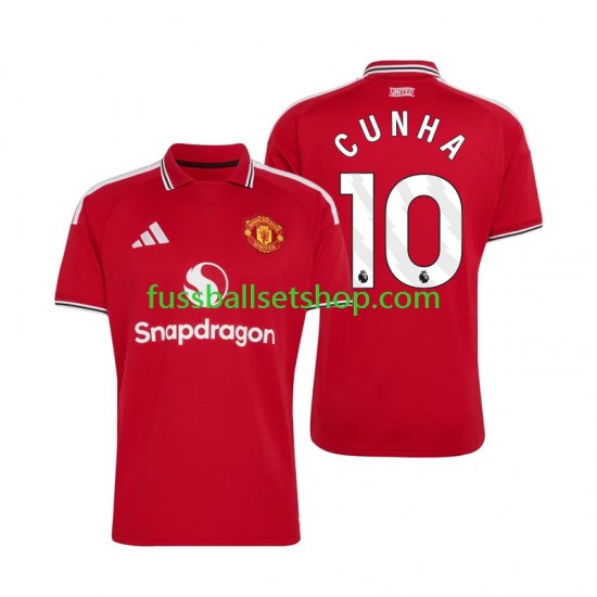 Günstige Fußball Trikotsatz Manchester United Matheus Cunha 10 Herren Heimtrikot 2026-2027 Kurzarm Günstige Fußball Trikotsatz Manchester United Matheus Cunha 10 Herren Heimtrikot 2026-2027 Kurzarm