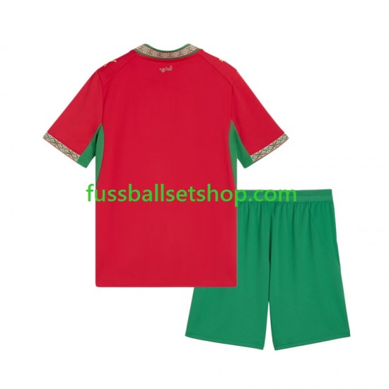 Günstige Fußball Trikotsatz Marokko Kinder Heimtrikot 2026 Kurzarm