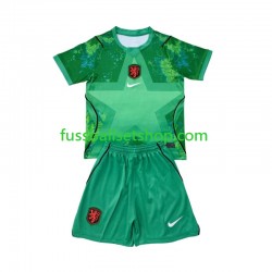 Günstige Fußball Trikotsatz Niederlande Torwart Kinder Ausweichtrikot World Cup 2026 Kurzarm