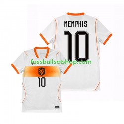 Günstige Fußball Trikotsatz Niederlande Memphis Depay 10 Herren Auswärtstrikot World Cup 2026 Kurzarm