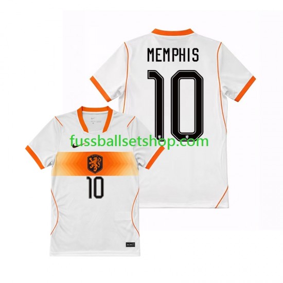 Günstige Fußball Trikotsatz Niederlande Memphis Depay 10 Herren Auswärtstrikot World Cup 2026 Kurzarm