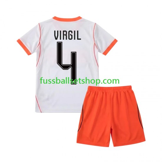 Günstige Fußball Trikotsatz Niederlande Virgil van Dijk 4 Kinder Auswärtstrikot World Cup 2026 Kurzarm Günstige Fußball Trikotsatz Niederlande Virgil van Dijk 4 Kinder Auswärtstrikot World Cup 2026 Kurzarm