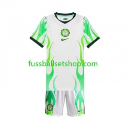 Günstige Fußball Trikotsatz Nigeria Kinder Auswärtstrikot 2026 Kurzarm