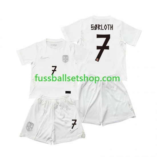 Günstige Fußball Trikotsatz Norwegen Alexander Sorloth 7 Kinder Ausweichtrikot World Cup 2026 Kurzarm