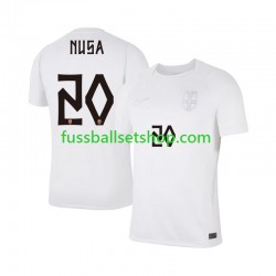 Günstige Fußball Trikotsatz Norwegen Antonio NUSA 20 Herren Ausweichtrikot World Cup 2026 Kurzarm