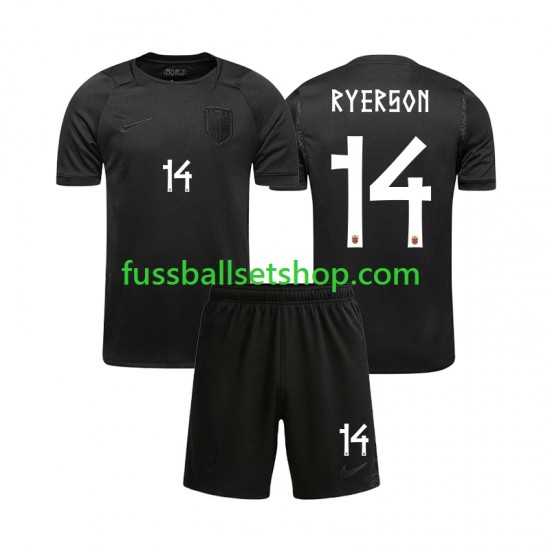 Günstige Fußball Trikotsatz Norwegen Julian Ryerson 14 Kinder Auswärtstrikot World Cup 2026 Kurzarm