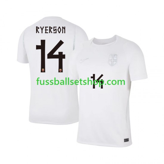 Günstige Fußball Trikotsatz Norwegen Julian Ryerson 14 Herren Ausweichtrikot World Cup 2026 Kurzarm