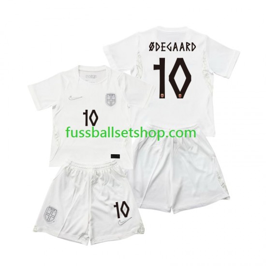 Günstige Fußball Trikotsatz Norwegen Martin Odegaard 10 Kinder Ausweichtrikot World Cup 2026 Kurzarm