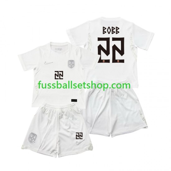 Günstige Fußball Trikotsatz Norwegen Oscar Bobb 22 Kinder Ausweichtrikot World Cup 2026 Kurzarm