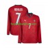Günstige Fußball Trikotsatz Portugal Cristiano Ronaldo 7 Herren Heimtrikot World Cup 2026 Langarm