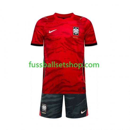 Günstige Fußball Trikotsatz Südkorea Kinder Heimtrikot World Cup 2026 Kurzarm