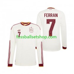 Günstige Fußball Trikotsatz Spanien Ferran Torres 7 Herren Auswärtstrikot World Cup 2026 Langarm
