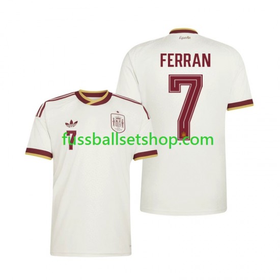 Günstige Fußball Trikotsatz Spanien Ferran Torres 7 Herren Auswärtstrikot World Cup 2026 Kurzarm