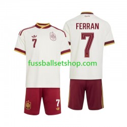 Günstige Fußball Trikotsatz Spanien Ferran Torres 7 Kinder Auswärtstrikot World Cup 2026 Kurzarm