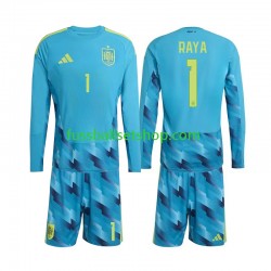 Günstige Fußball Trikotsatz Spanien David Raya 1 Torwart Kinder Heimtrikot World Cup 2026 Langarm