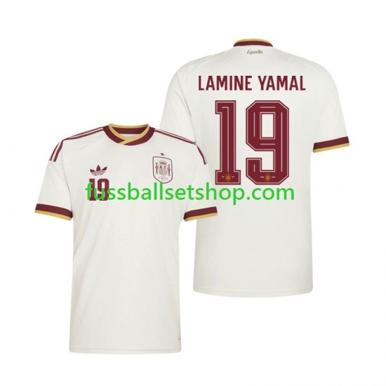 Günstige Fußball Trikotsatz Spanien Lamine Yamal 19 Herren Auswärtstrikot World Cup 2026 Kurzarm
