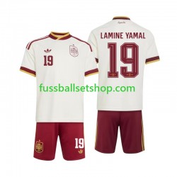 Günstige Fußball Trikotsatz Spanien Lamine Yamal 19 Kinder Auswärtstrikot World Cup 2026 Kurzarm