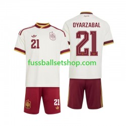 Günstige Fußball Trikotsatz Spanien Mikel Oyarzabal 21 Kinder Auswärtstrikot World Cup 2026 Kurzarm