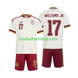 Günstige Fußball Trikotsatz Spanien Nico Williams 17 Kinder Auswärtstrikot World Cup 2026 Kurzarm