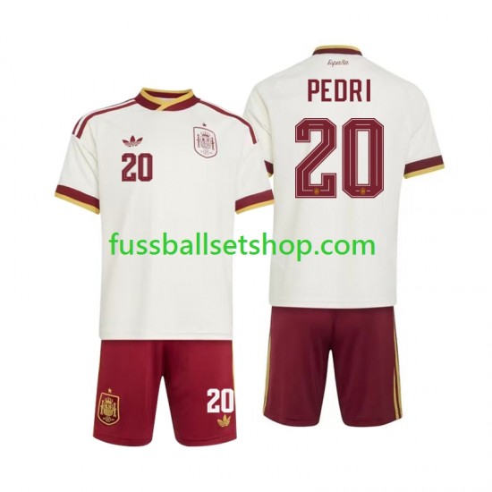Günstige Fußball Trikotsatz Spanien Pedri 20 Kinder Auswärtstrikot World Cup 2026 Kurzarm Günstige Fußball Trikotsatz Spanien Pedri 20 Kinder Auswärtstrikot World Cup 2026 Kurzarm
