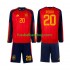 Günstige Fußball Trikotsatz Spanien Pedri 20 Kinder Heimtrikot World Cup 2026 Langarm