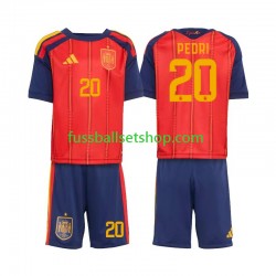 Günstige Fußball Trikotsatz Spanien Pedri 20 Kinder Heimtrikot World Cup 2026 Kurzarm