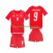 Günstige Fußball Trikotsatz Schweiz Johan Manzambi 9 Kinder Heimtrikot World Cup 2026 Kurzarm