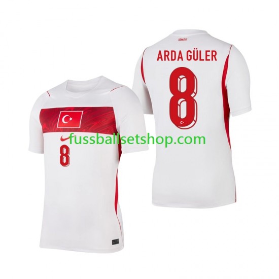 Günstige Fußball Trikotsatz Türkei Arda Guler 8 Herren Auswärtstrikot World Cup 2026 Kurzarm
