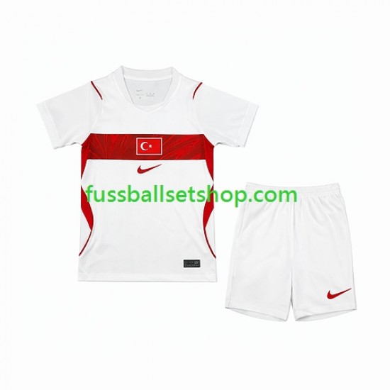 Günstige Fußball Trikotsatz Türkei Kinder Auswärtstrikot World Cup 2026 Kurzarm