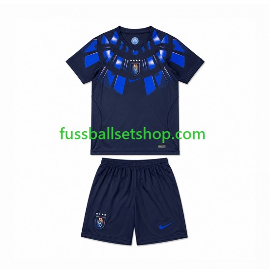 Günstige Fußball Trikotsatz Uruguay Kinder Auswärtstrikot World Cup 2026 Kurzarm