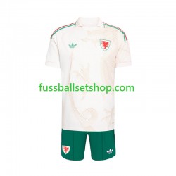 Günstige Fußball Trikotsatz Wales Kinder Auswärtstrikot World Cup 2026 Kurzarm