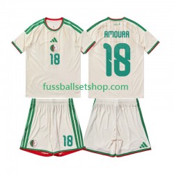 Günstige Fußball Trikotsatz Algerien Mohamed Amoura 18 Kinder Heimtrikot 2026 Kurzarm