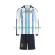 Günstige Fußball Trikotsatz Argentinien Kinder Heimtrikot World Cup 2026 Langarm