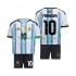 Günstige Fußball Trikotsatz Argentinien Maradona 10 Kinder Heimtrikot World Cup 2026 Kurzarm