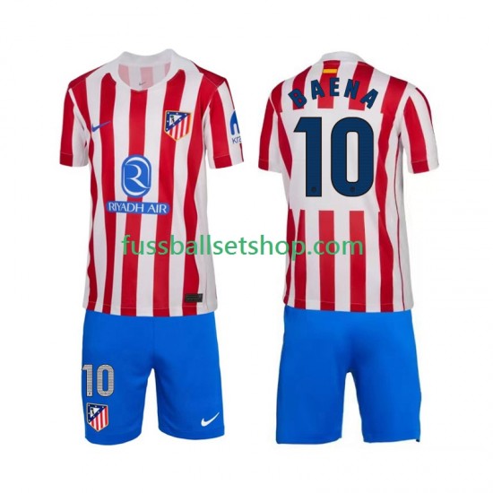 Günstige Fußball Trikotsatz Atlético Madrid Alex Baena 10 Kinder Heimtrikot 2025-2026 Kurzarm