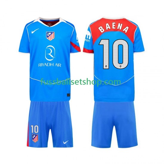 Günstige Fußball Trikotsatz Atlético Madrid Alex Baena 10 Kinder Ausweichtrikot 2025-2026 Kurzarm