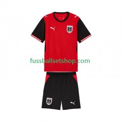 Günstige Fußball Trikotsatz Österreich Kinder Heimtrikot World Cup 2026 Kurzarm