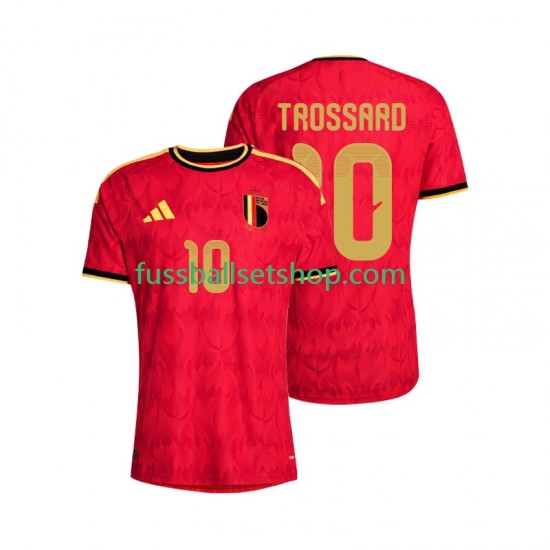 Günstige Fußball Trikotsatz Belgien Leandro Trossard 10 Herren Heimtrikot World Cup 2026 Kurzarm